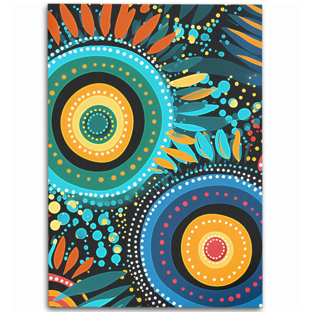 Australia Aboriginal Area Rug - Traditional Australian Aboriginal ...