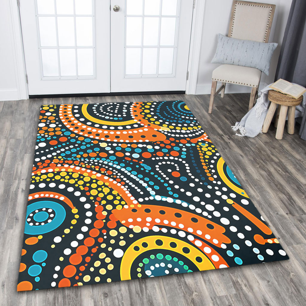Australia Aboriginal Area Rug - Traditional Australian Aboriginal ...