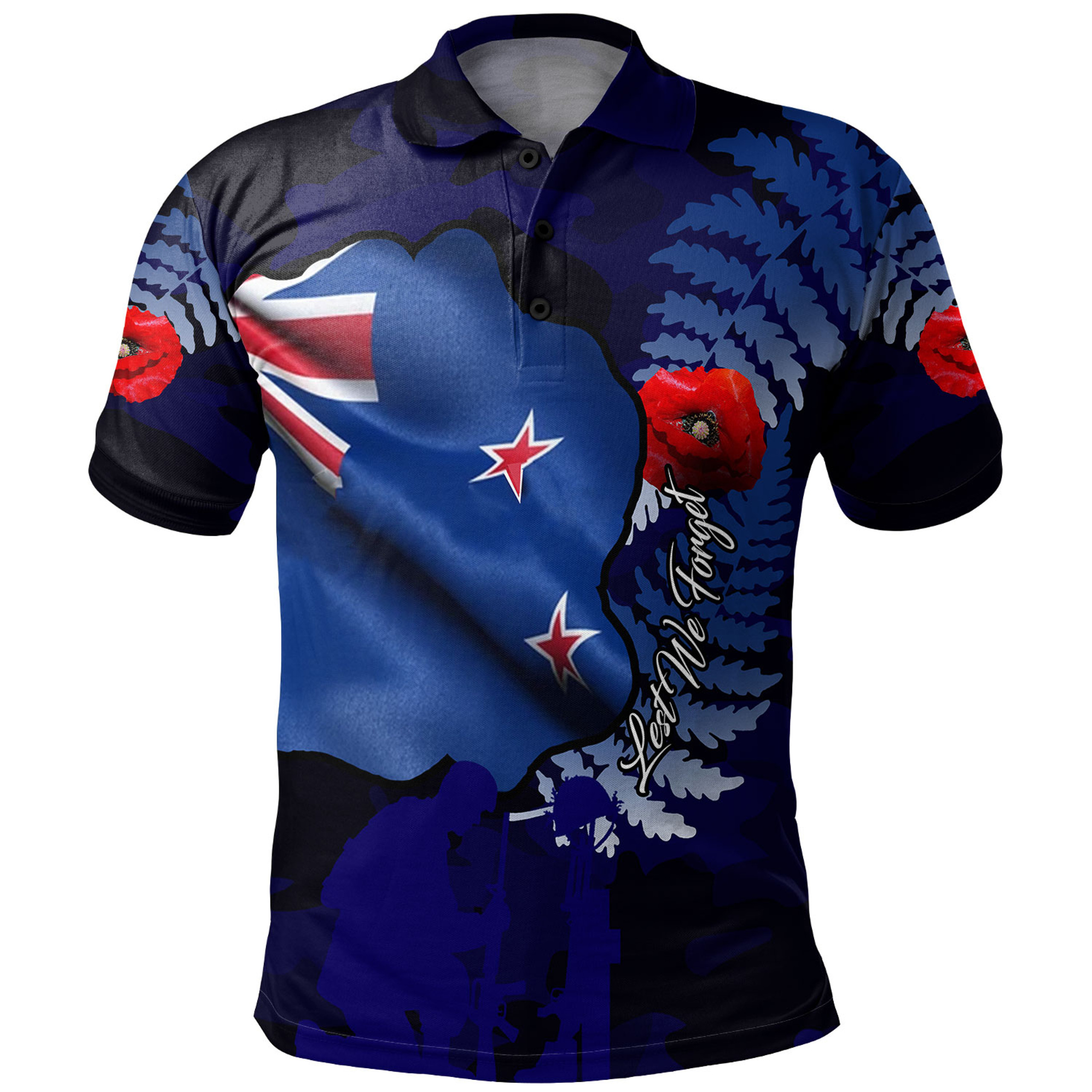 Australia Anzac Day Custom Polo Shirt - Lest We Forget Poppy Flag Polo ...