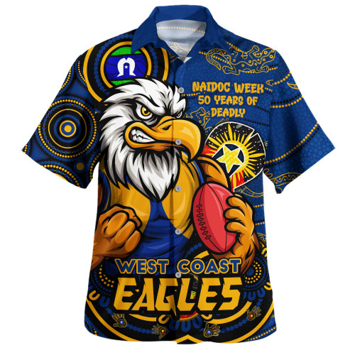 West Coast Eagles Hawaiian Shirt NAIDOC Week A Legacy Forged in 50 Years Of Deadly Spirit