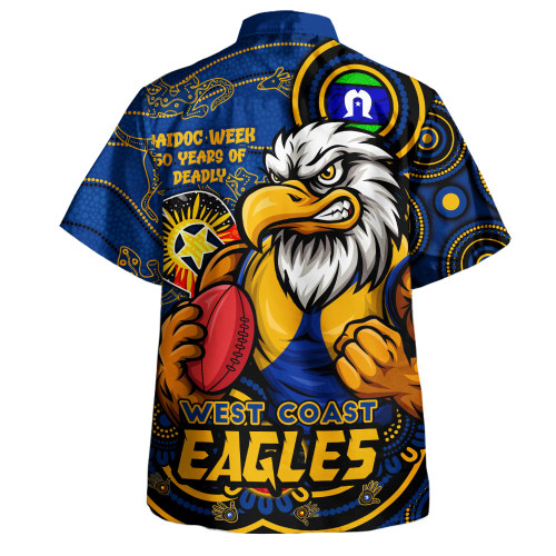 West Coast Eagles Hawaiian Shirt NAIDOC Week A Legacy Forged in 50 Years Of Deadly Spirit