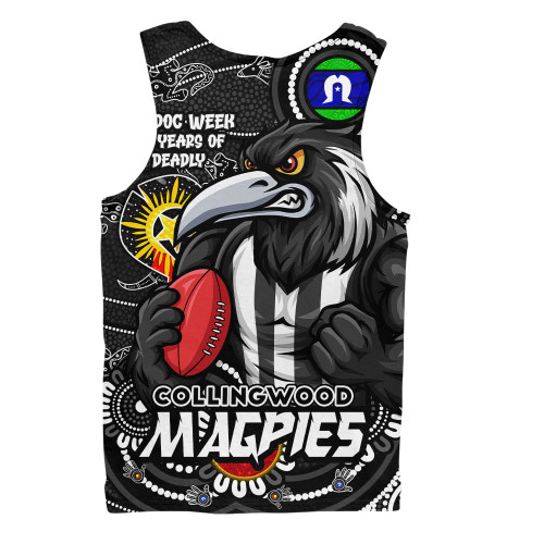 Collingwood Men Singlet NAIDOC Week A Legacy Forged in 50 Years Of Deadly Spirit