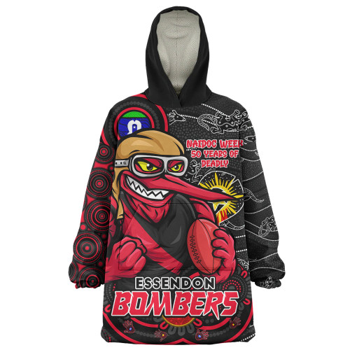Essendon Snug Hoodie NAIDOC Week A Legacy Forged in 50 Years Of Deadly Spirit