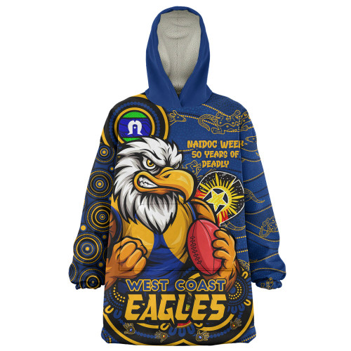 West Coast Eagles Snug Hoodie NAIDOC Week A Legacy Forged in 50 Years Of Deadly Spirit