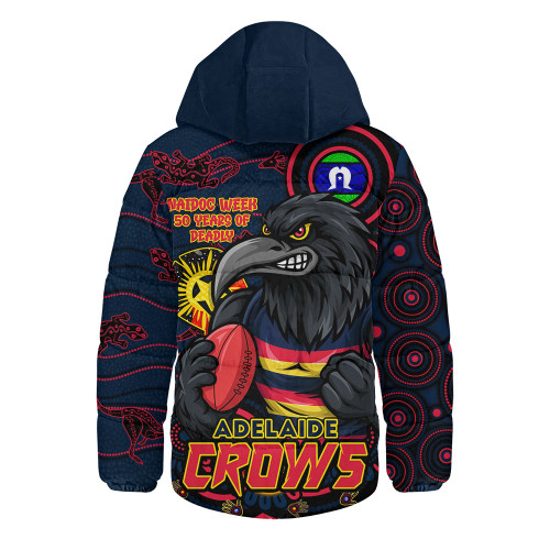 Adelaide Crows Hooded Padded Jacket NAIDOC Week A Legacy Forged in 50 Years Of Deadly Spirit