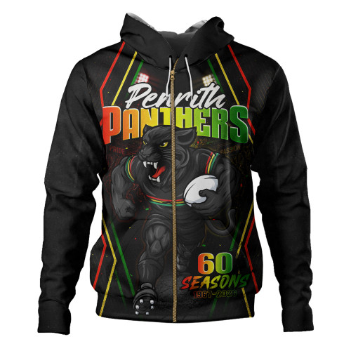 Penrith Panthers Hoodie Pride Rising Through 60 Seasons Of Glory