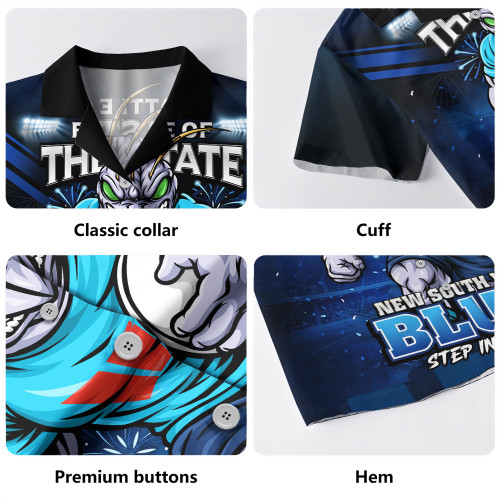 New South Wales Blues Hawaiian Shirt Origin Final Battle Rising Glory