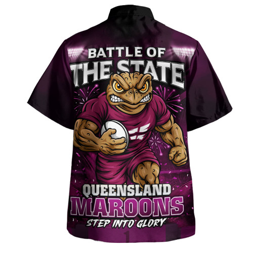 Queensland Maroons Hawaiian Shirt Origin Final Battle Rising Glory