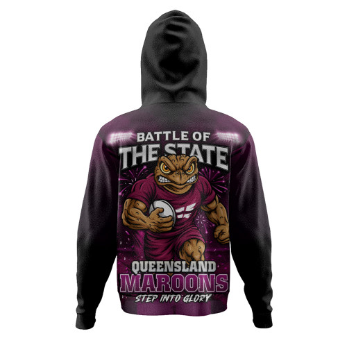 Queensland Maroons Hoodie Origin Final Battle Rising Glory