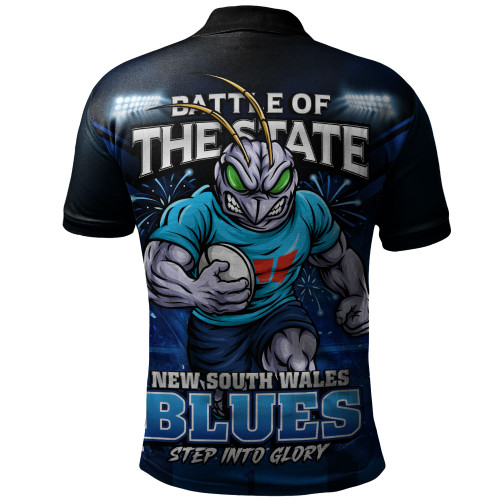 New South Wales Blues Polo Shirt Origin Final Battle Rising Glory
