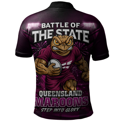Queensland Maroons Polo Shirt Origin Final Battle Rising Glory