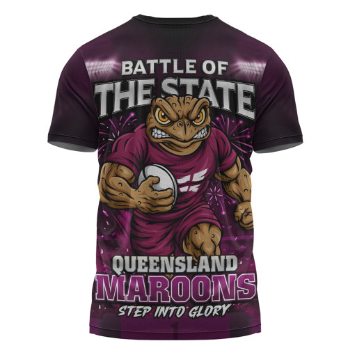 Queensland Maroons T-Shirt Origin Final Battle Rising Glory