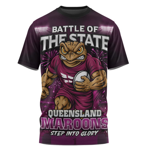 Queensland Maroons T-Shirt Origin Final Battle Rising Glory
