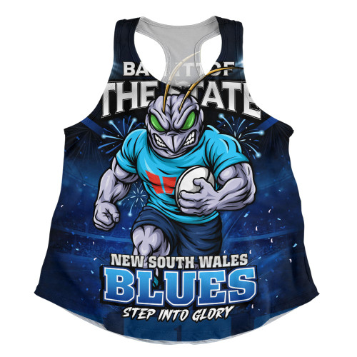 New South Wales Blues Women Racerback Singlet Origin Final Battle Rising Glory