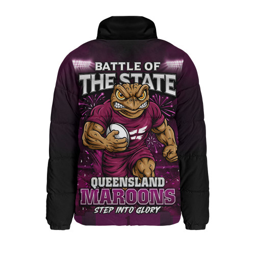 Queensland Maroons Padded Jacket Origin Final Battle Rising Glory