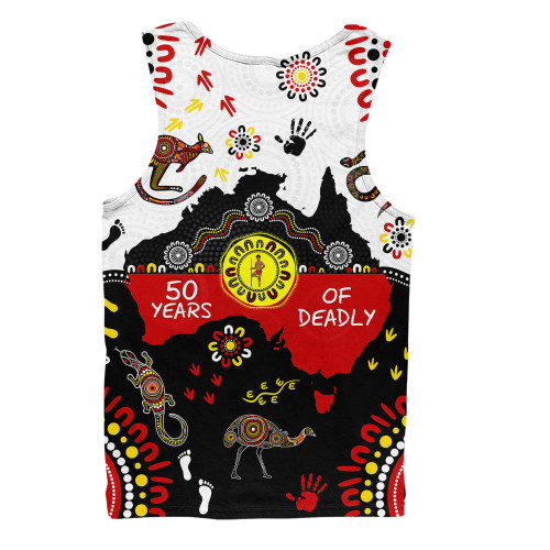 Indigenous Australian Aboriginal Men Singlet Naidoc Culture Of Country Spirit Pride