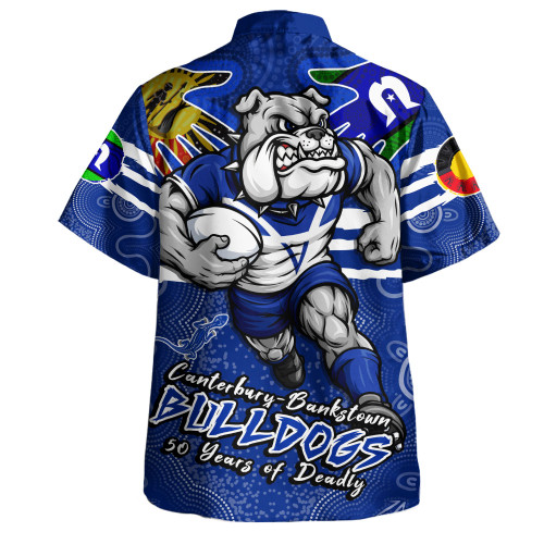 Canterbury-Bankstown Bulldogs Hawaiian Shirt NAIDOC Week 2026 Forged In Deadly Spirit