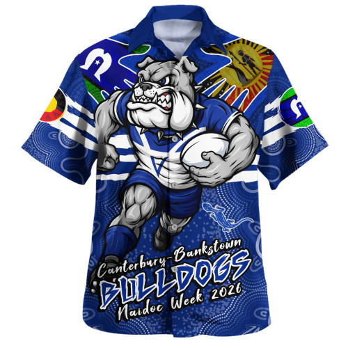 Canterbury-Bankstown Bulldogs Hawaiian Shirt NAIDOC Week 2026 Forged In Deadly Spirit