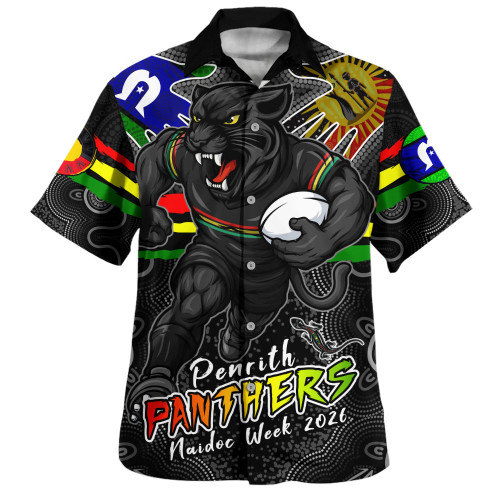 Penrith Panthers Hawaiian Shirt NAIDOC Week 2026 Forged In Deadly Spirit