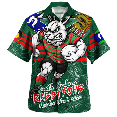 South Sydney Rabbitohs Hawaiian Shirt NAIDOC Week 2026 Forged In Deadly Spirit