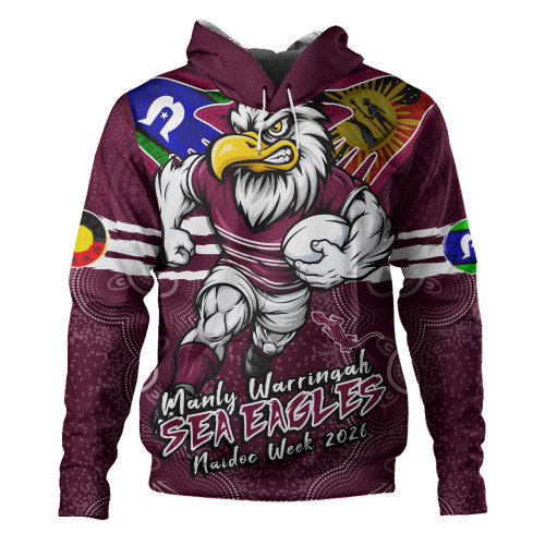 Manly Warringah Sea Eagles Hoodie NAIDOC Week 2026 Forged In Deadly Spirit