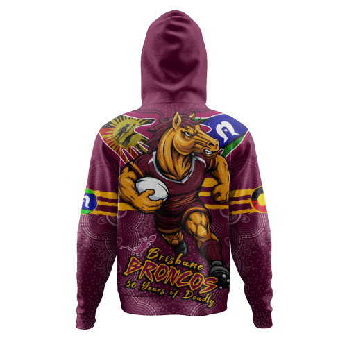 Brisbane Broncos Hoodie NAIDOC Week 2026 Forged In Deadly Spirit