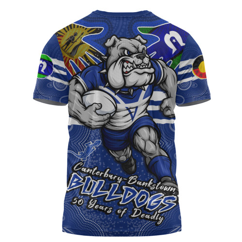 Canterbury-Bankstown Bulldogs T-Shirt NAIDOC Week 2026 Forged In Deadly Spirit