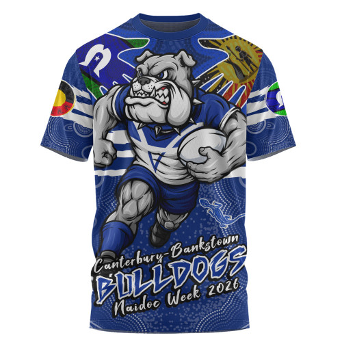 Canterbury-Bankstown Bulldogs T-Shirt NAIDOC Week 2026 Forged In Deadly Spirit
