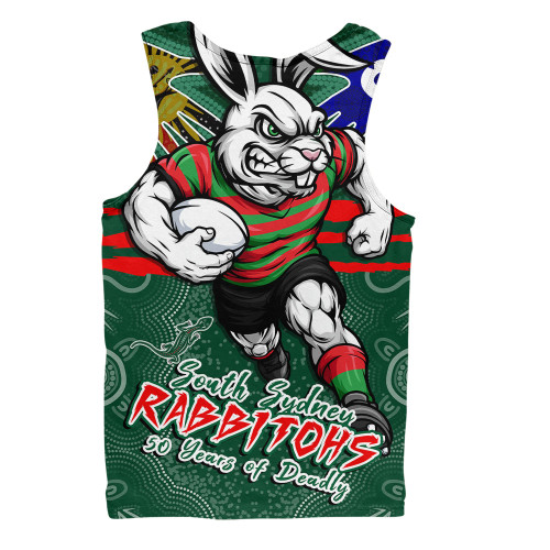 South Sydney Rabbitohs Men Singlet NAIDOC Week 2026 Forged In Deadly Spirit