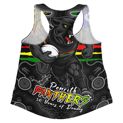 Penrith Panthers Women Racerback Singlet NAIDOC Week 2026 Forged In Deadly Spirit