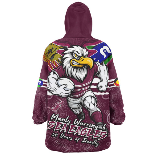 Manly Warringah Sea Eagles Snug Hoodie NAIDOC Week 2026 Forged In Deadly Spirit