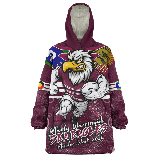 Manly Warringah Sea Eagles Snug Hoodie NAIDOC Week 2026 Forged In Deadly Spirit