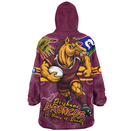 Brisbane Broncos Snug Hoodie NAIDOC Week 2026 Forged In Deadly Spirit
