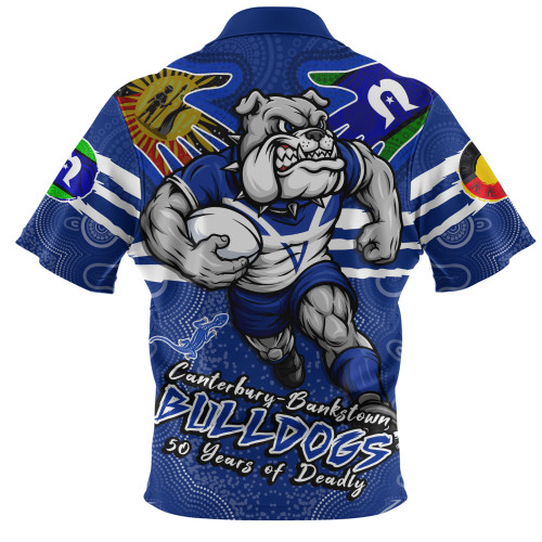 Canterbury-Bankstown Bulldogs Zip Polo Shirt NAIDOC Week 2026 Forged In Deadly Spirit