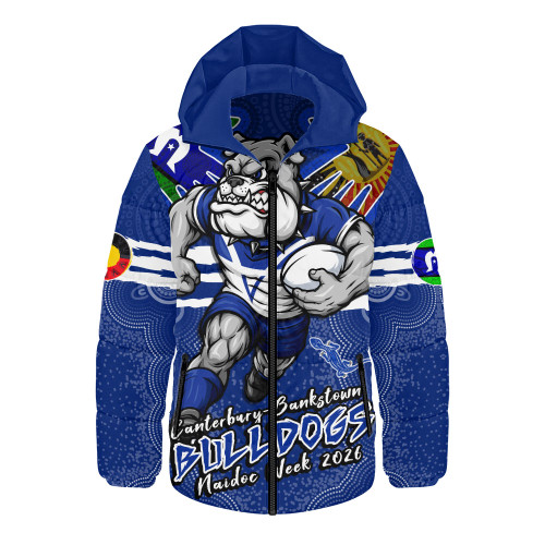 Canterbury-Bankstown Bulldogs Hooded Padded Jacket NAIDOC Week 2026 Forged In Deadly Spirit