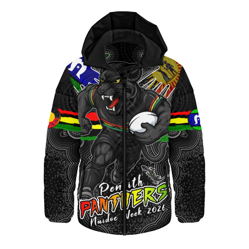 Penrith Panthers Hooded Padded Jacket NAIDOC Week 2026 Forged In Deadly Spirit