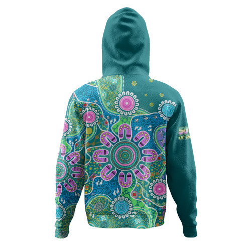Indigenous Australian Aboriginal Hoodie Naidoc Sacred Tracks Culture Spirit