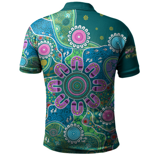 Indigenous Australian Aboriginal Polo Shirt Naidoc Sacred Tracks Culture Spirit