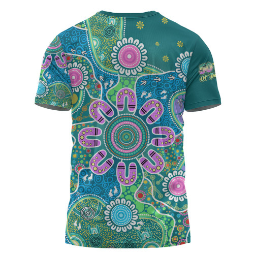Indigenous Australian Aboriginal T-Shirt Naidoc Sacred Tracks Culture Spirit