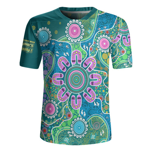 Indigenous Australian Aboriginal Rugby Jersey Naidoc Sacred Tracks Culture Spirit