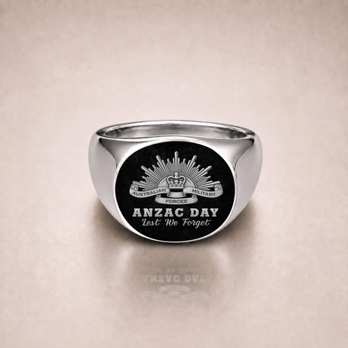 Australia Rings ANZAC Day Rising Sun Legacy