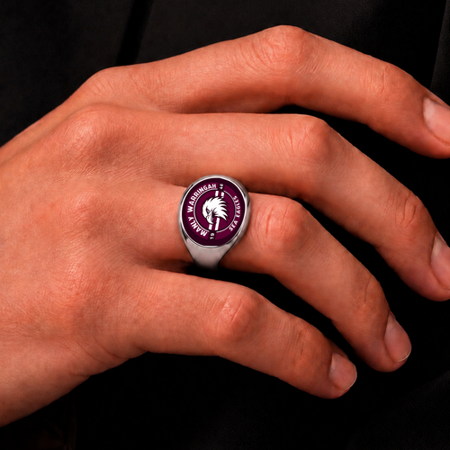 Manly Warringah Sea Eagles Rings Classic Crest Forever Pride