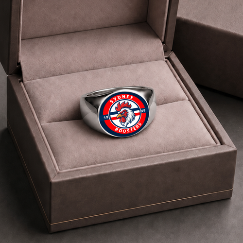 Sydney Roosters Rings Classic Crest Forever Pride