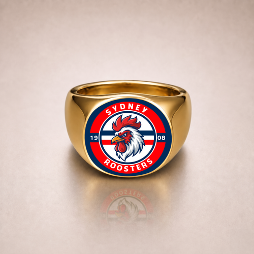Sydney Roosters Rings Classic Crest Forever Pride