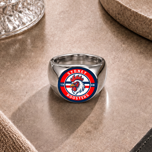 Sydney Roosters Rings Classic Crest Forever Pride