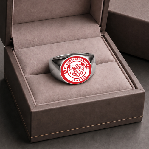 St. George Illawarra Dragons Rings Classic Crest Forever Pride