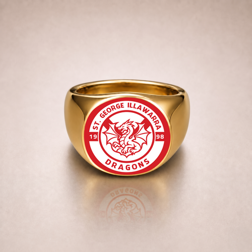 St. George Illawarra Dragons Rings Classic Crest Forever Pride