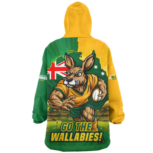 Aussie Wallabies Snug Hoodie Rising Green Gold Nations Championship Force
