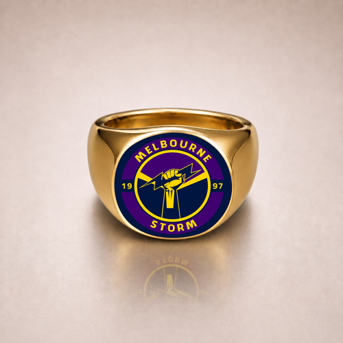 Melbourne Storm Rings Classic Crest Forever Pride