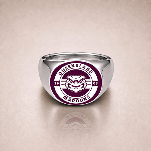Queensland Maroons Rings Classic Crest Forever Pride